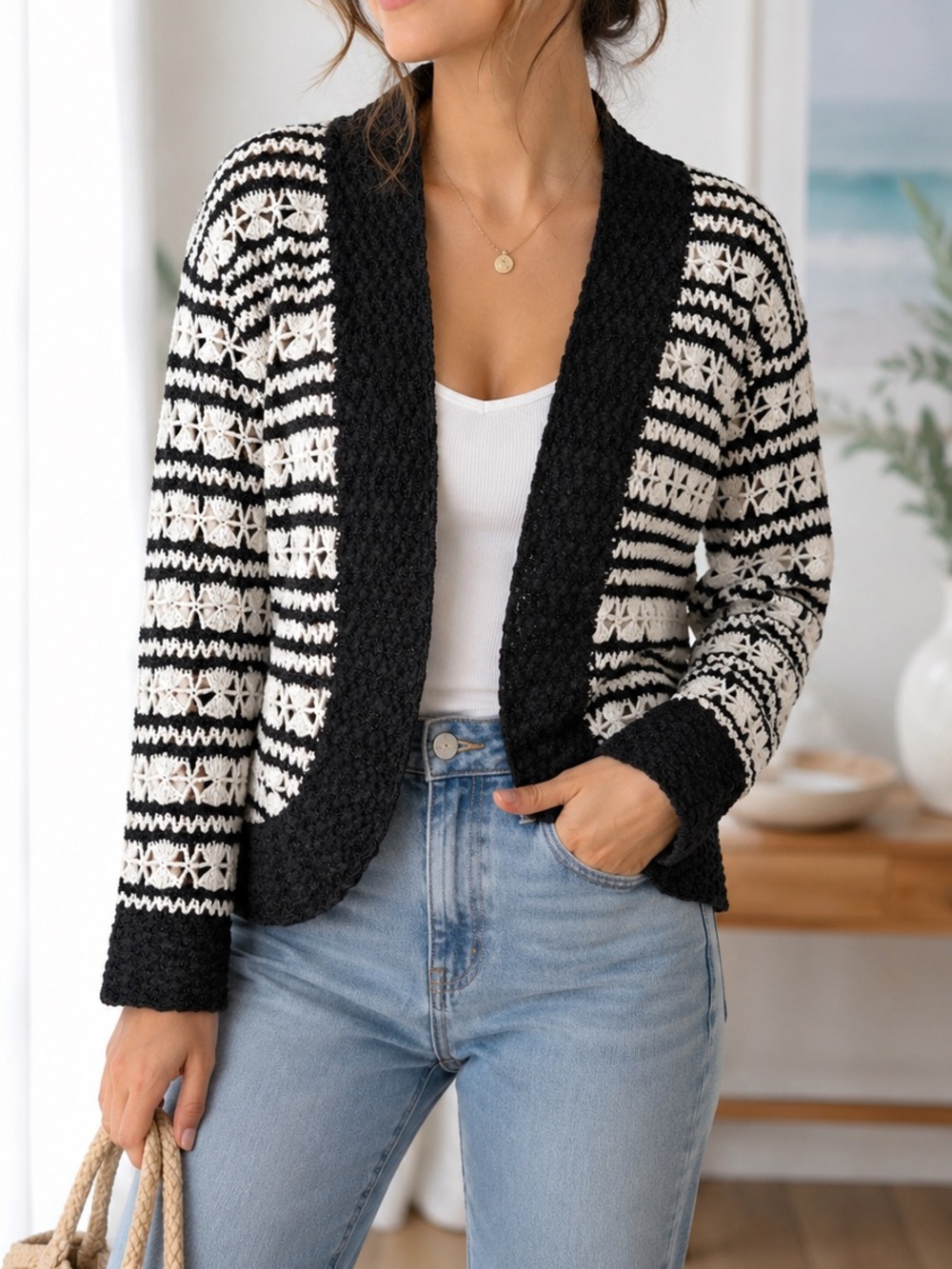✨ Vintage Talbots Hand-Knit Cardigan ✨ |EUC